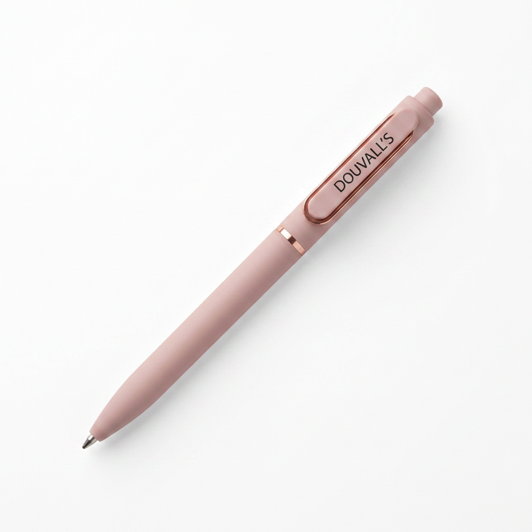 Douvalls Black Smooth Retractable Gel Pen