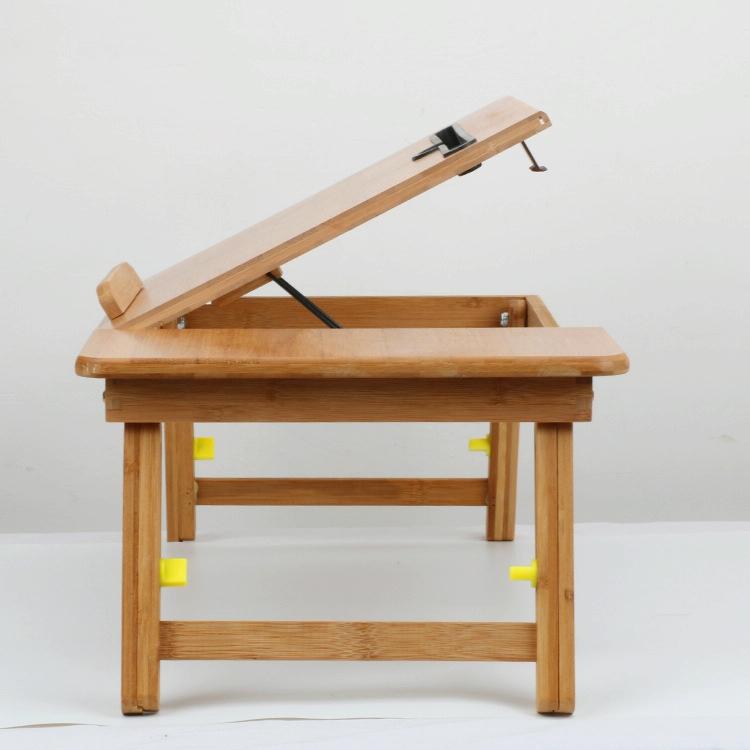NNEIDS Foldable Laptop Desk For Bed - Lazy Computer Table With Card Slot