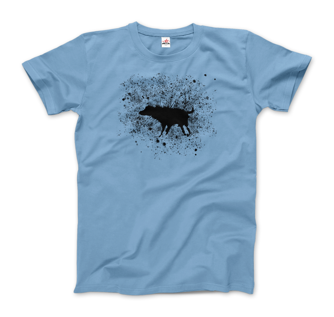 Banksy Wet Dog Splatter 2007 street art t-shirt