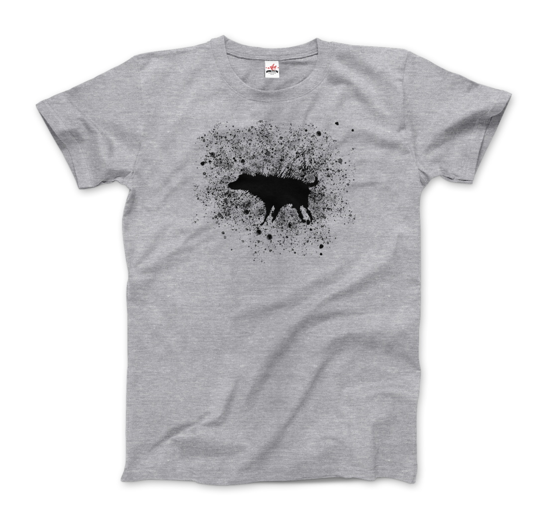 Banksy Wet Dog Splatter 2007 street art t-shirt