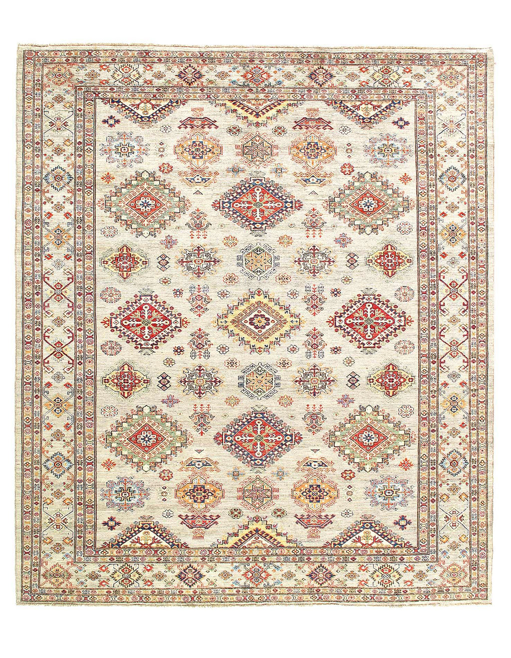 Canvello Fine Hand Knotted Kazak design Rug - 8'4'' X 9'8''