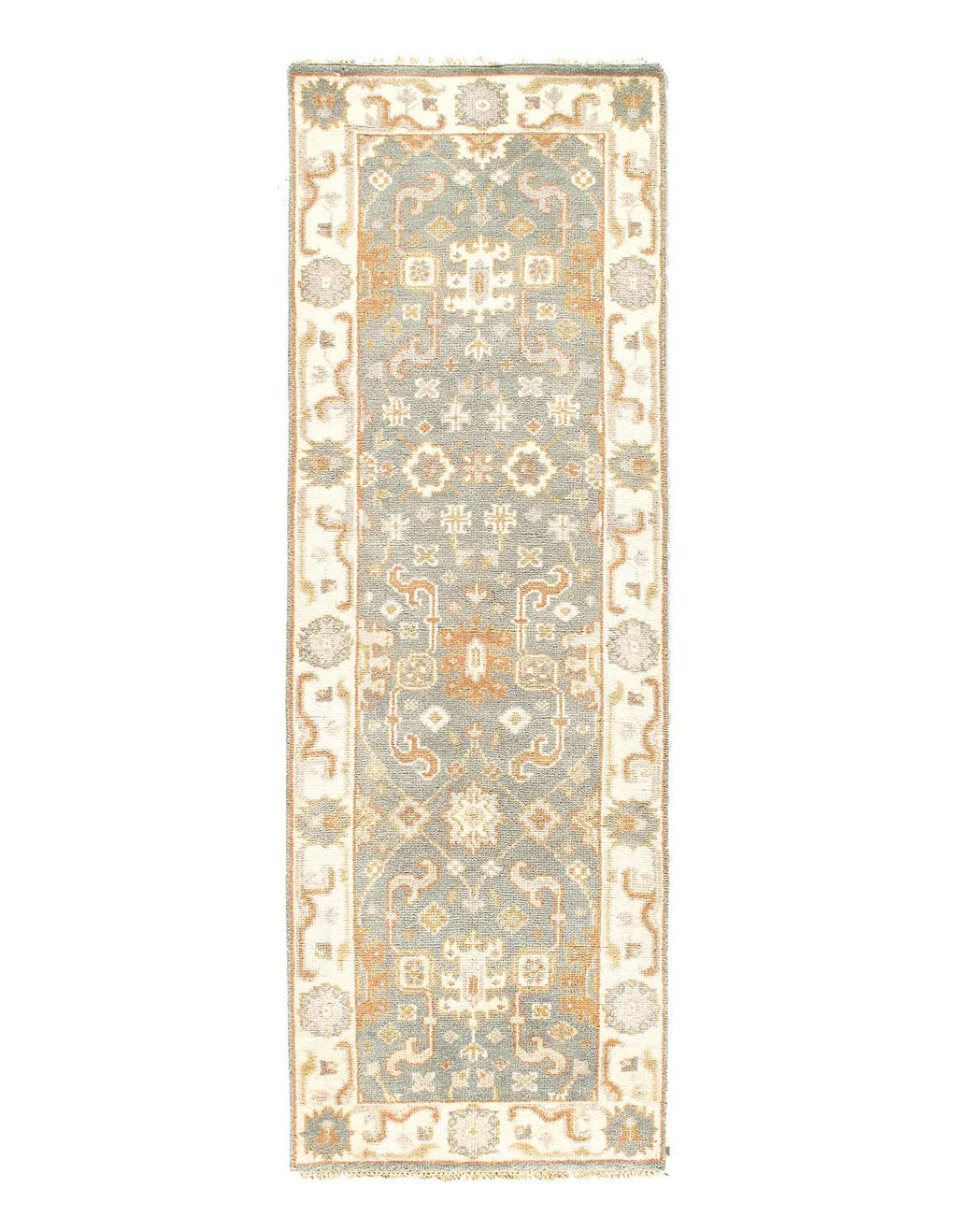 Canvello Fine Hand Knotted Oushak Runner - 2'7'' X 8'
