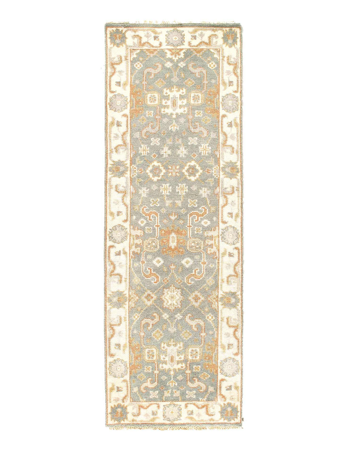Canvello Fine Hand Knotted Oushak Runner - 2'7'' X 8'