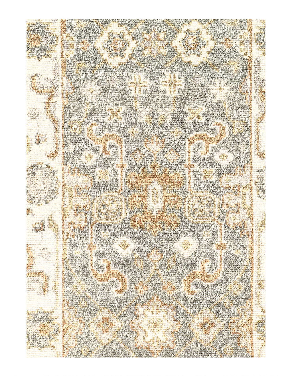 Canvello Fine Hand Knotted Oushak Runner - 2'7'' X 8'