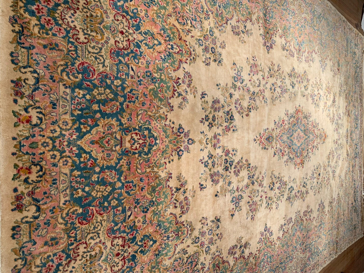 Canvello Hand-Knotted Kerman Well Woven Rugs - 11'8'' X 18'2''