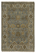 Canvello Hand Made All Over Indo Oushak Rug - 4'2'' X 6'0''