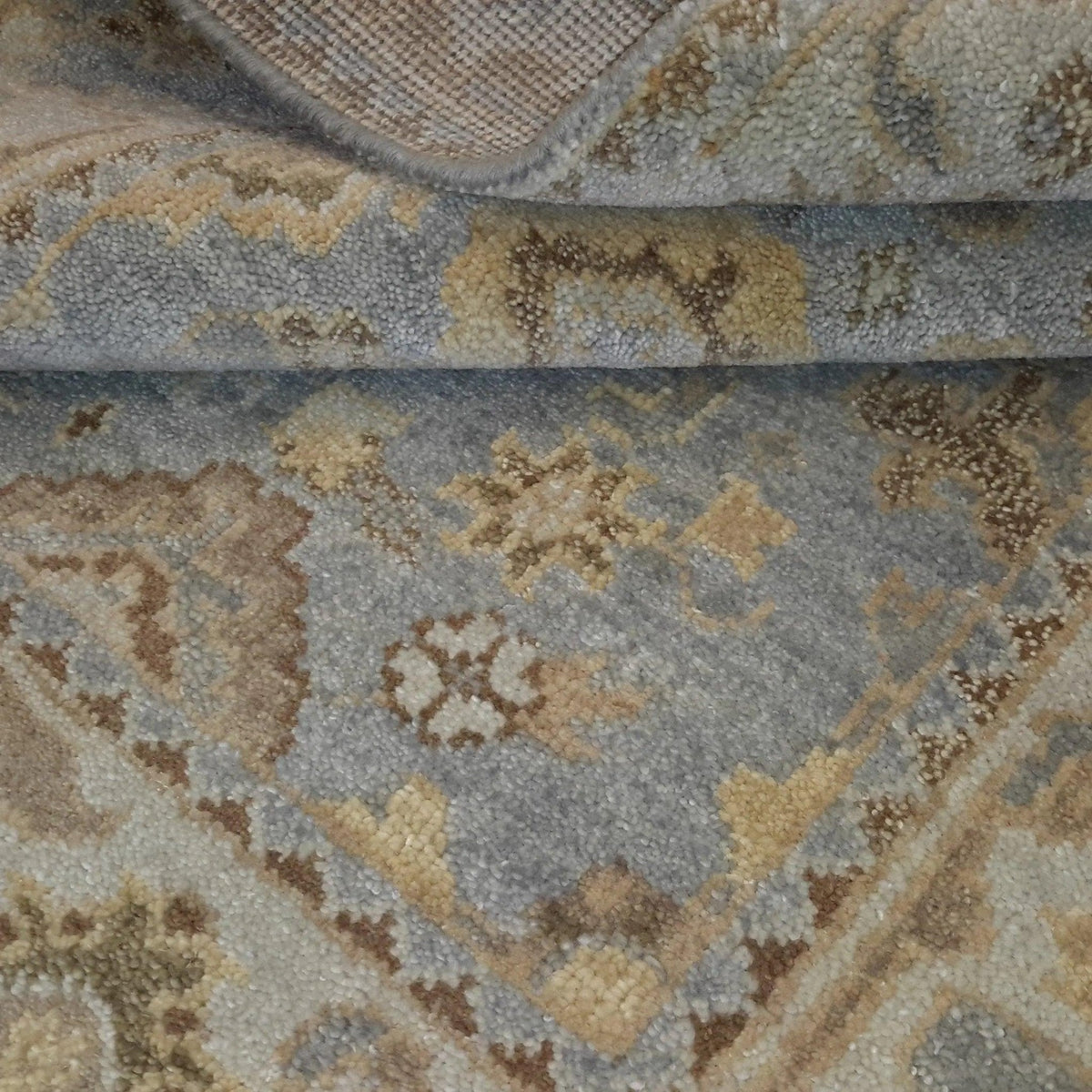 Canvello Hand Made All Over Indo Oushak Rug - 4'2'' X 6'0''
