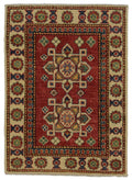 Canvello Hand Made Casual Medallion Pakistan Kazak Rug - 2'0'' X 2'9''