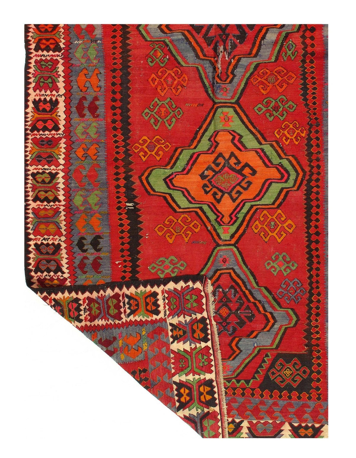Canvello Handmade Russian Antique Kazak Rug - 5'11" x 9'8"