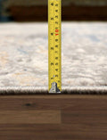 Canvello Modern Design Power Loom White Area Rug - 7'9" X 9'9"