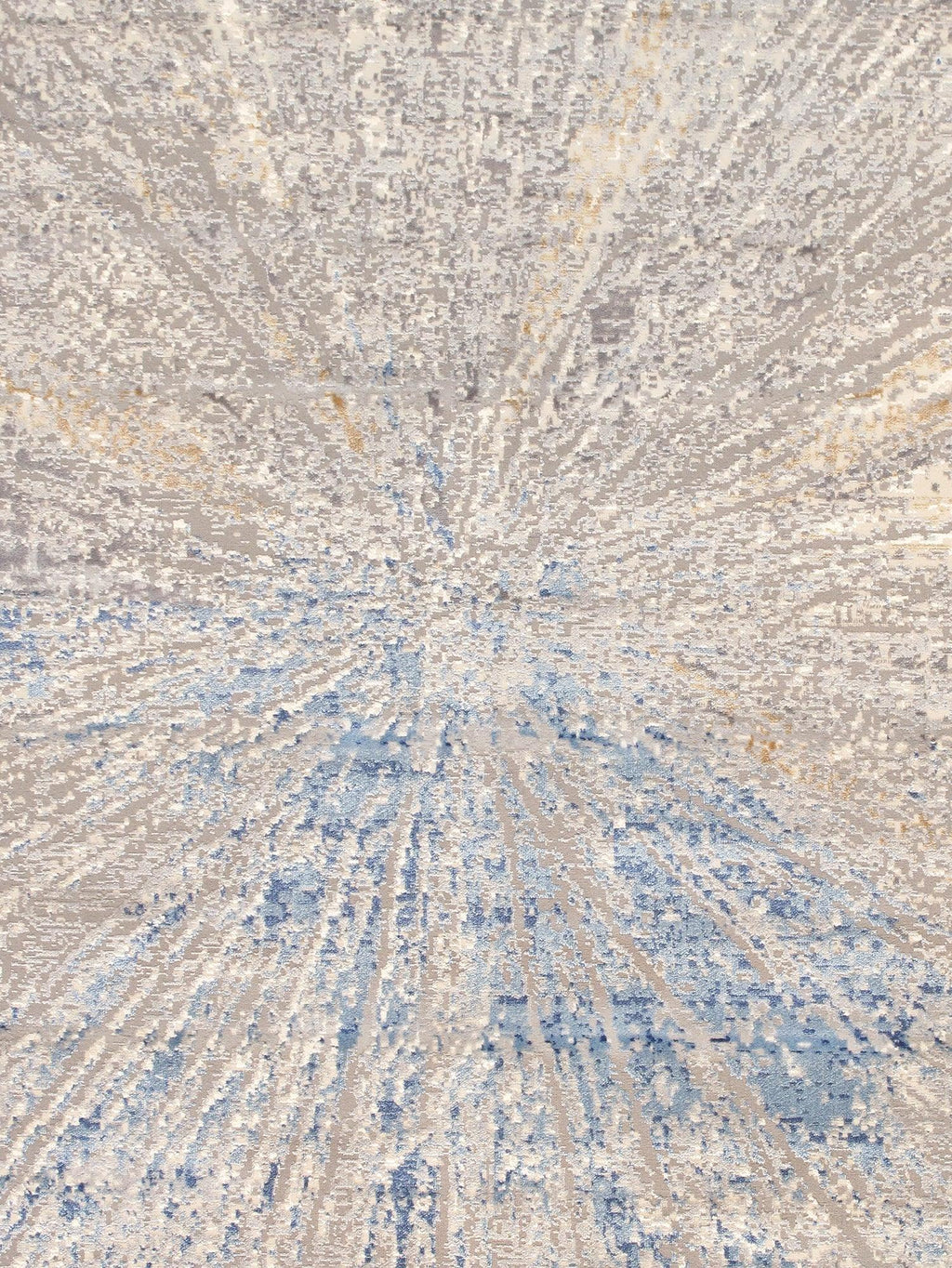 Canvello Modern Design Power Loom White Area Rug - 7'9" X 9'9"