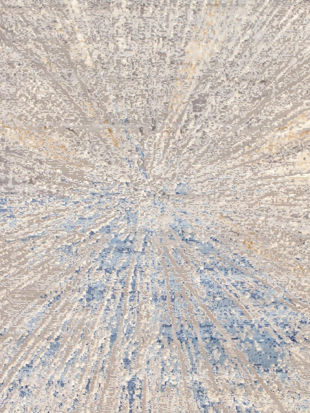 Canvello Modern Design Power Loom White Area Rug - 7'9" X 9'9"