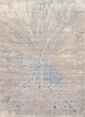 Canvello Modern Design Power Loom White Area Rug - 7'9" X 9'9"