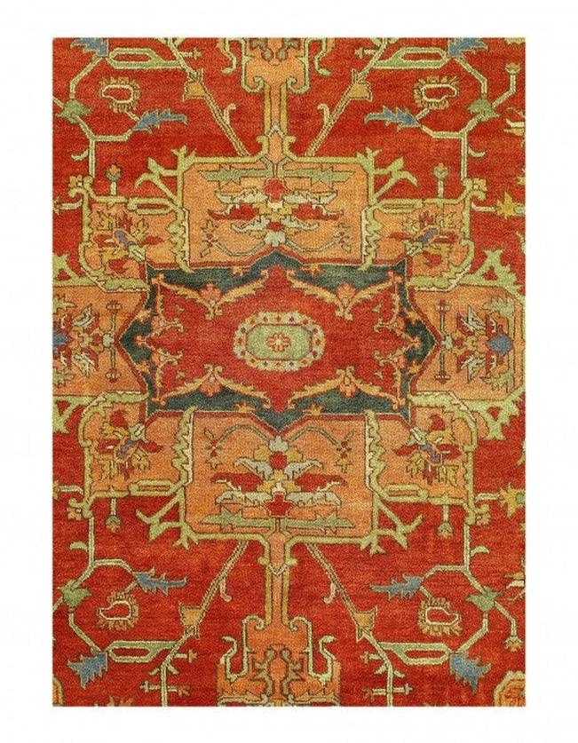 Canvello Rust Color Fine Hand Knotted Serapi Design 7'9'' X 10'6''