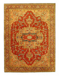Canvello Rust Color Fine Hand Knotted Serapi Design 7'9'' X 10'6''