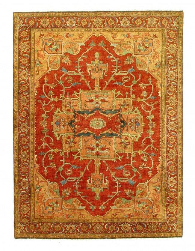 Canvello Rust Color Fine Hand Knotted Serapi Design 7'9'' X 10'6''