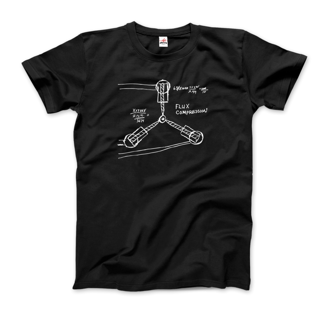 Flux Capacitor Sketch from Back to the Future t-shirt