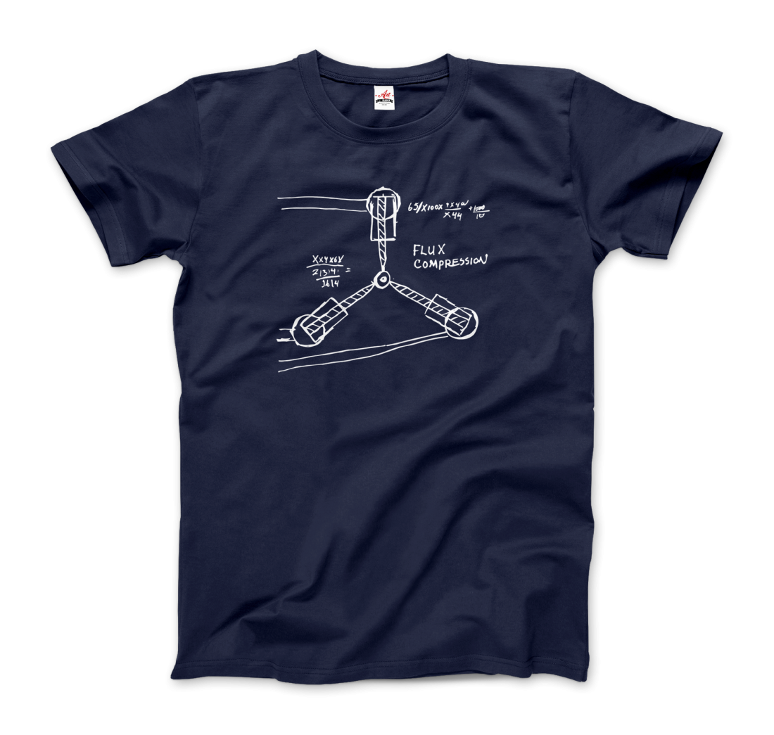 Flux Capacitor Sketch from Back to the Future t-shirt