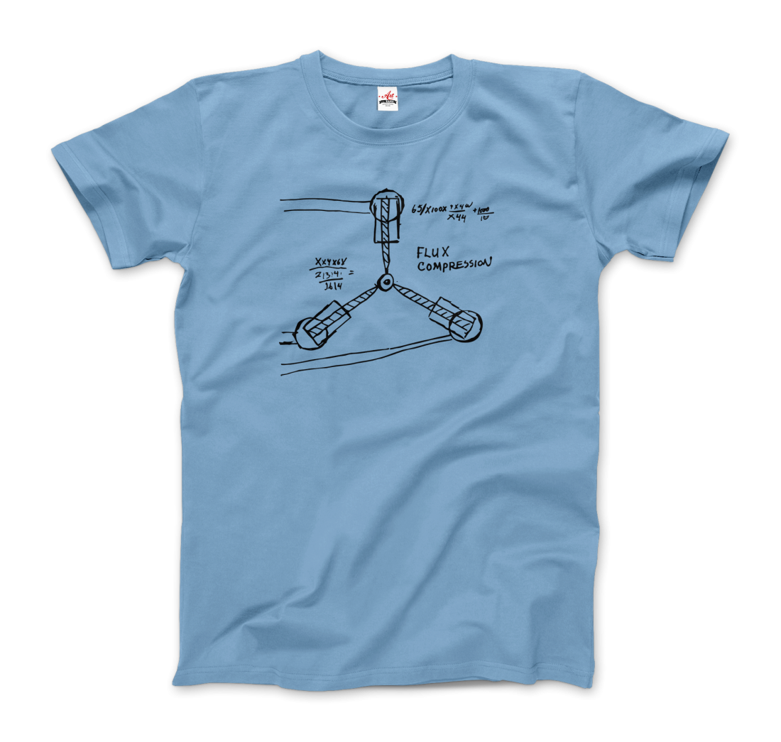 Flux Capacitor Sketch from Back to the Future t-shirt