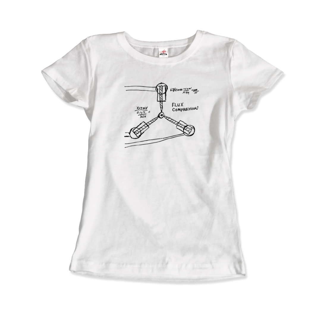 Flux Capacitor Sketch from Back to the Future t-shirt