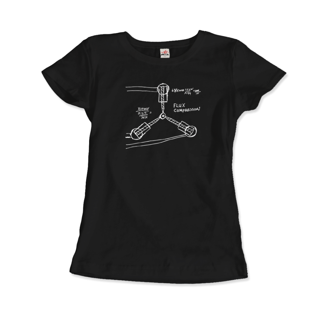 Flux Capacitor Sketch from Back to the Future t-shirt