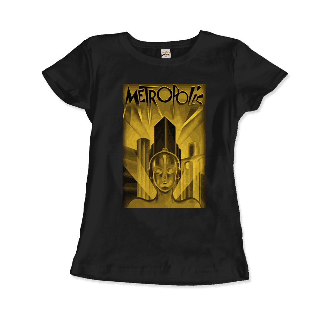 Metropolis 1927 movie Poster reproduction in Oil Paint t-shirt
