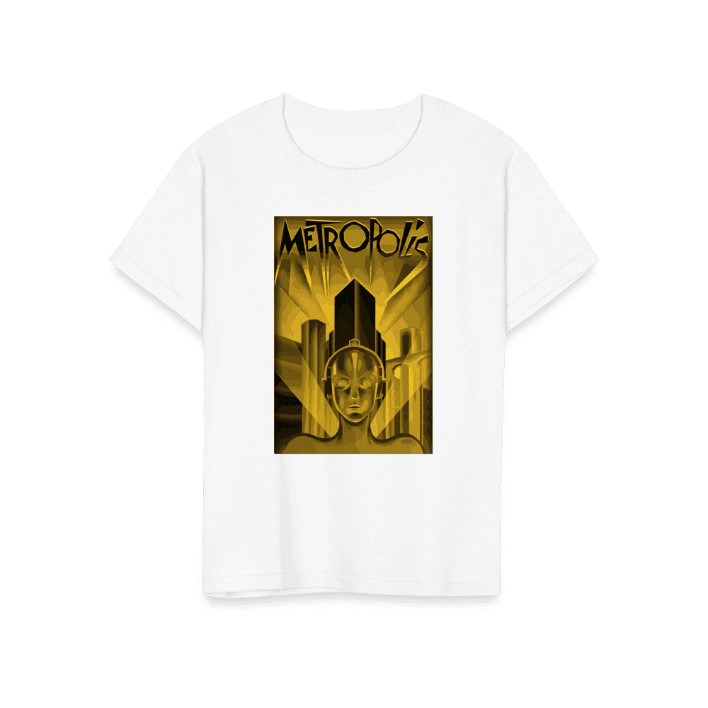 Metropolis 1927 movie Poster reproduction in Oil Paint t-shirt
