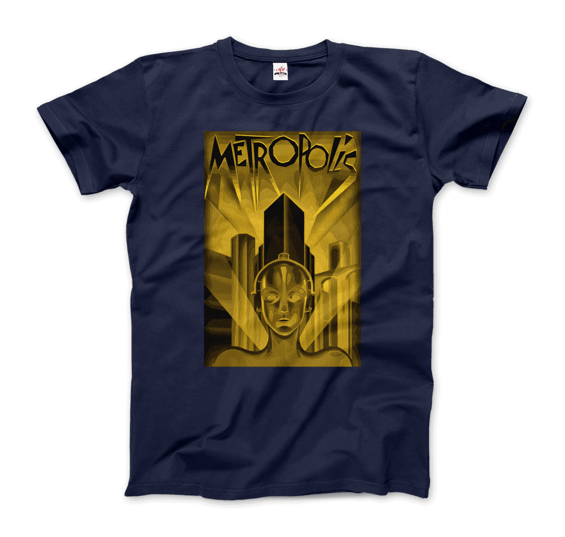 Metropolis 1927 movie Poster reproduction in Oil Paint t-shirt