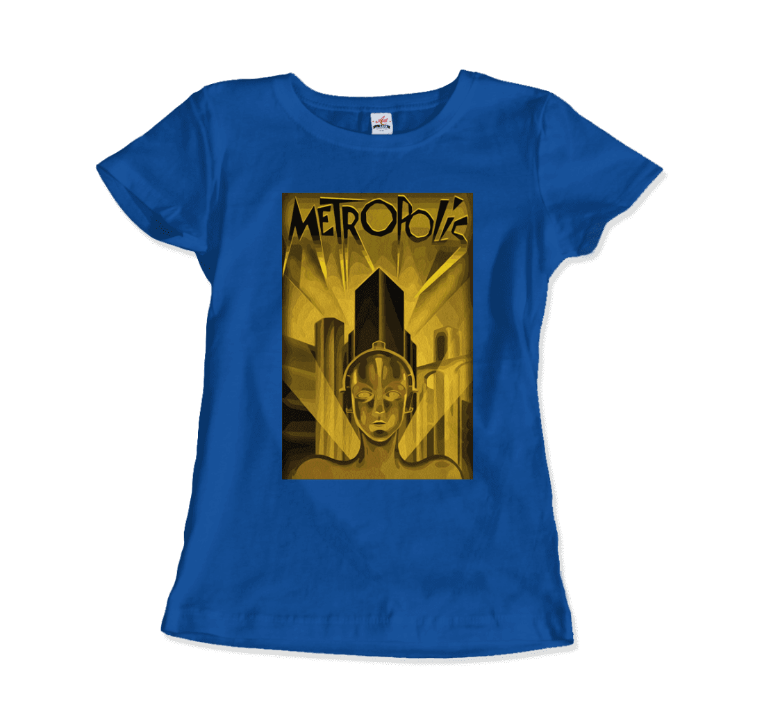 Metropolis 1927 movie Poster reproduction in Oil Paint t-shirt