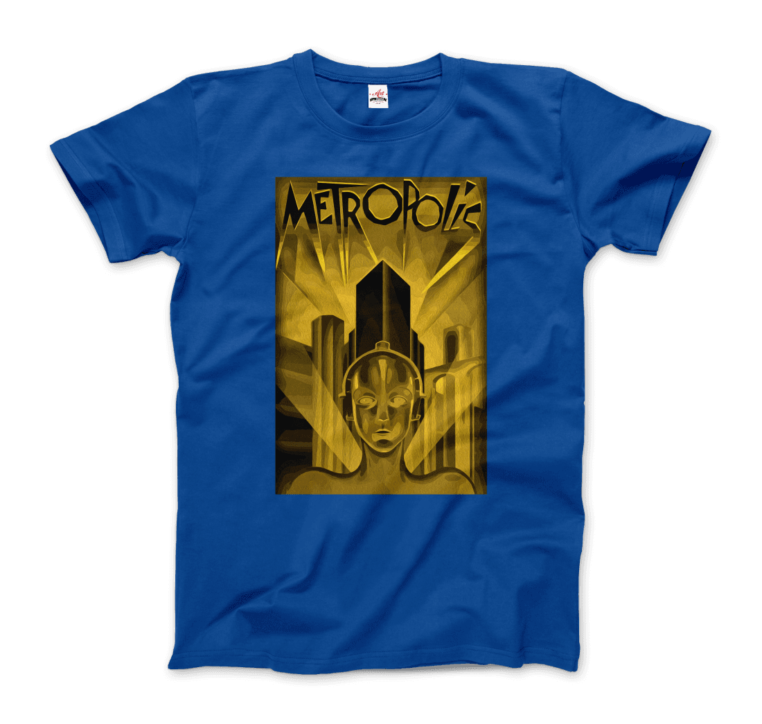 Metropolis 1927 movie Poster reproduction in Oil Paint t-shirt