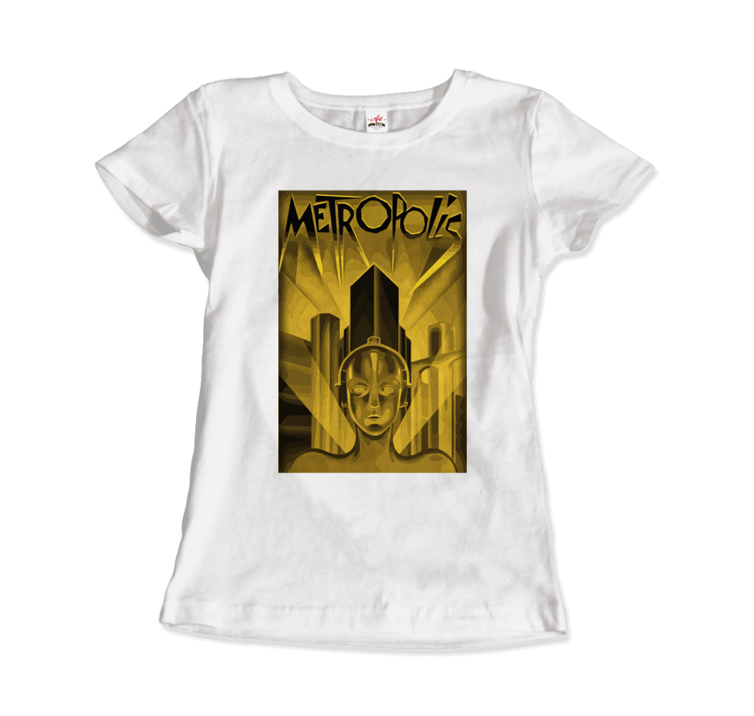 Metropolis 1927 movie Poster reproduction in Oil Paint t-shirt