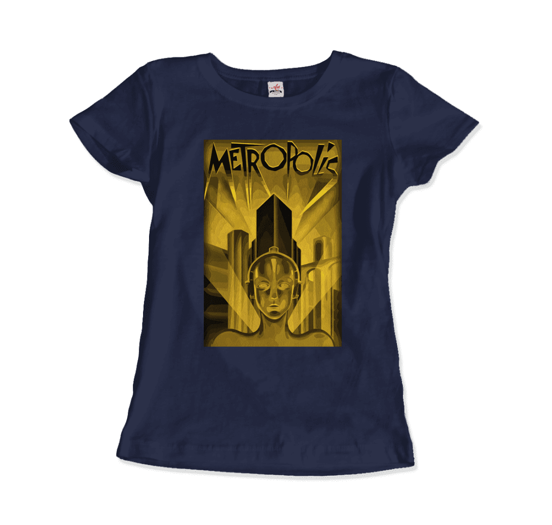 Metropolis 1927 movie Poster reproduction in Oil Paint t-shirt
