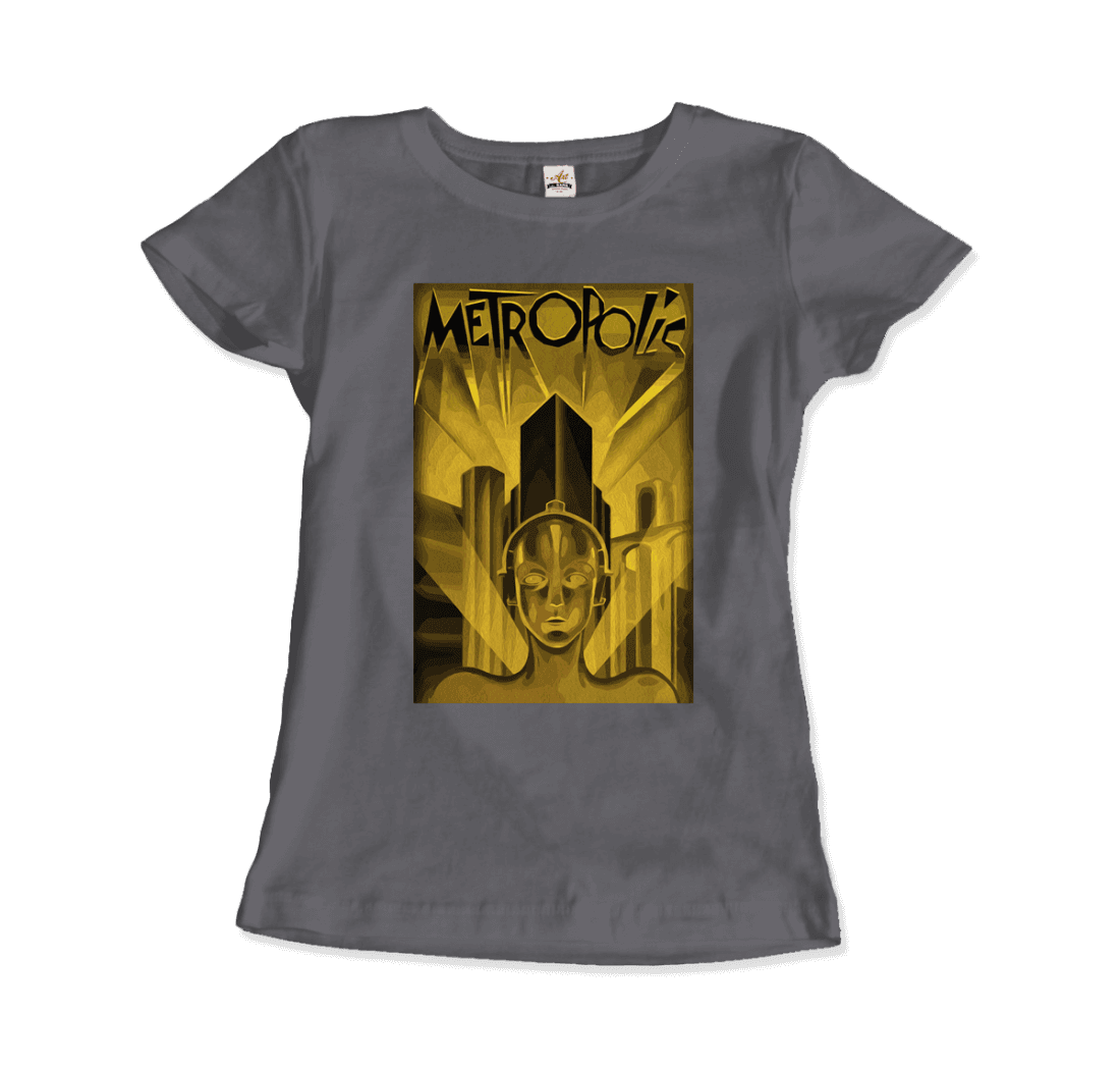 Metropolis 1927 movie Poster reproduction in Oil Paint t-shirt