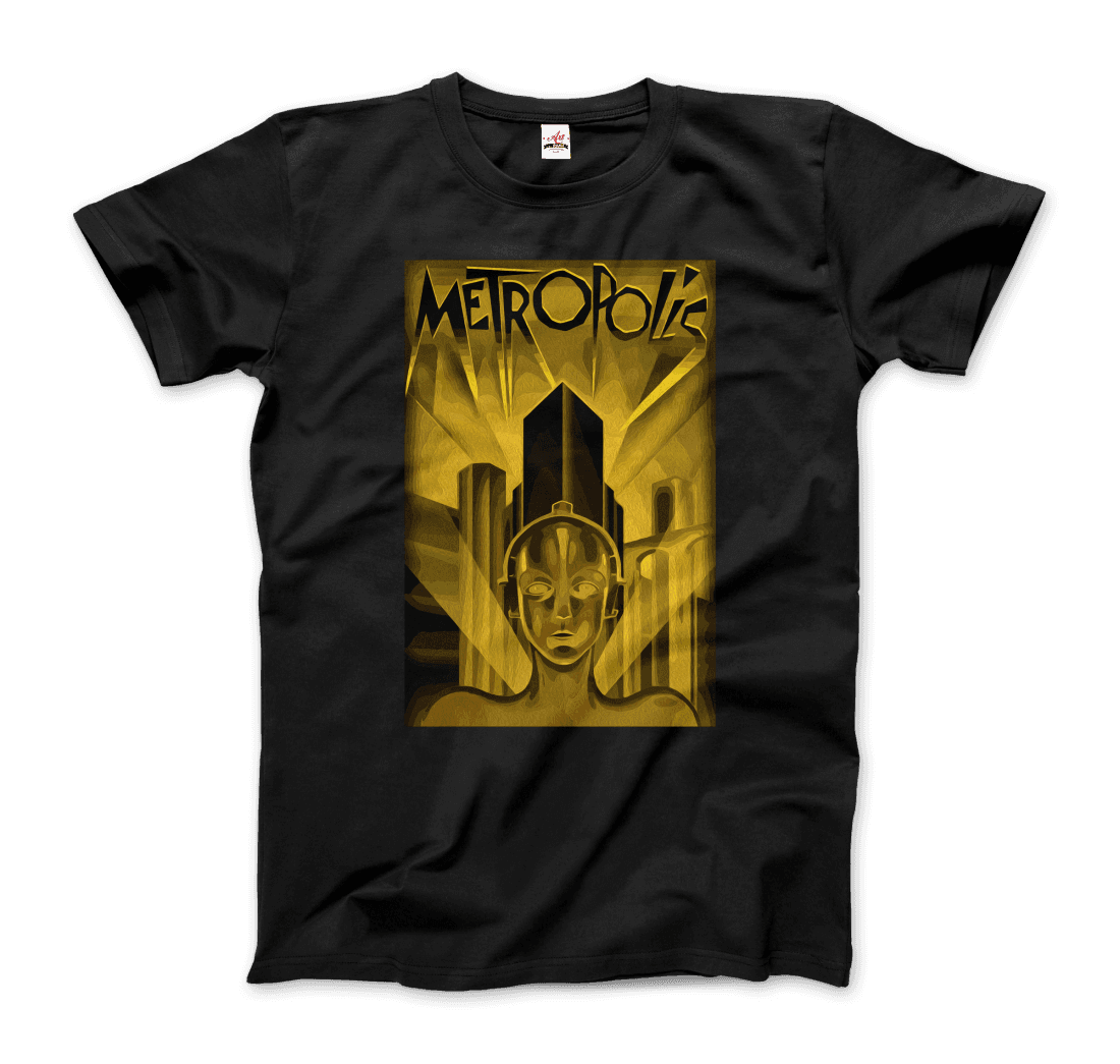 Metropolis 1927 movie Poster reproduction in Oil Paint t-shirt